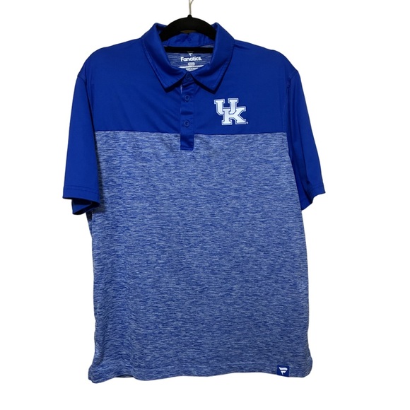 University Of Kentucky Wildcats Polo Men’s L Blue Short Sleeve NCAA - Picture 1 of 5